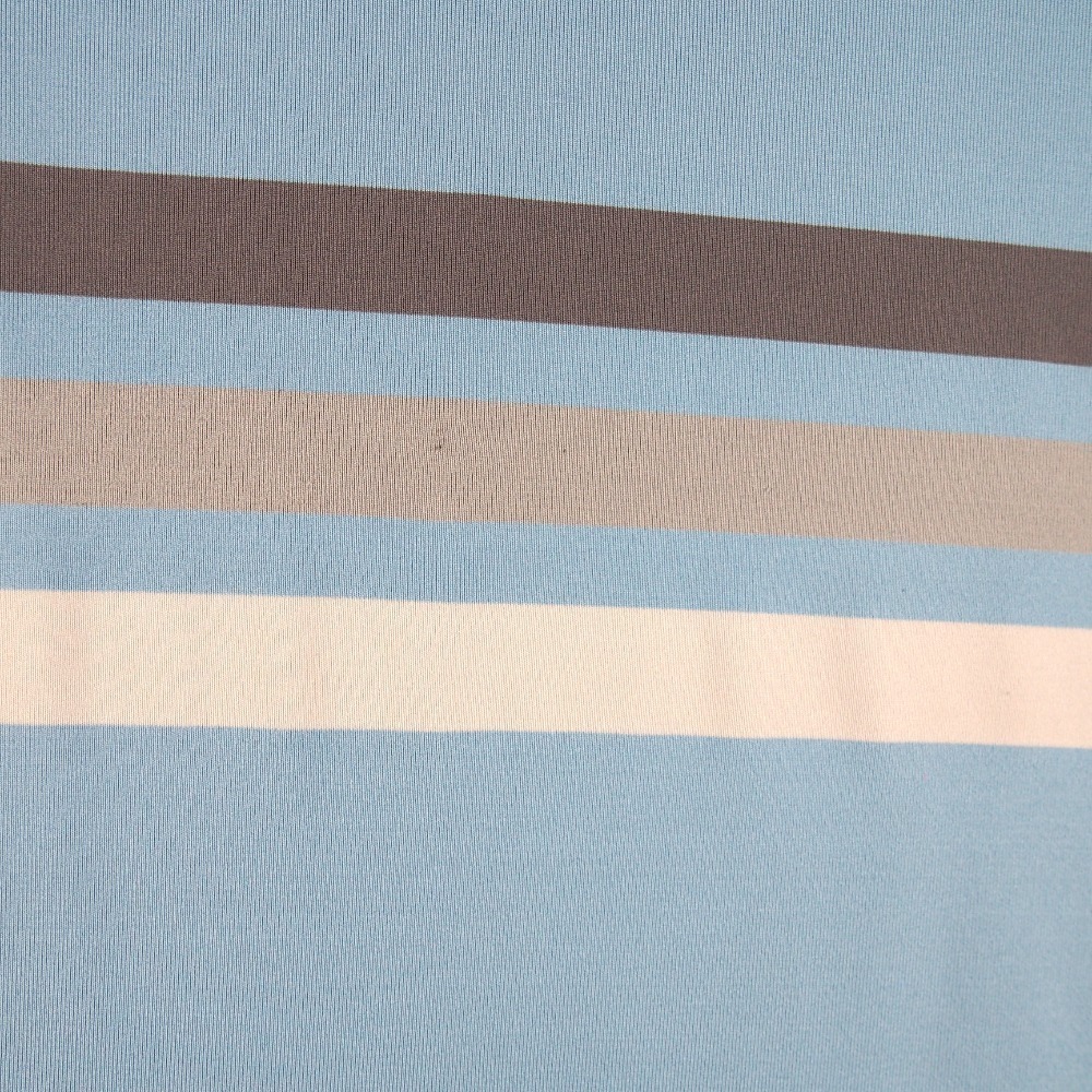 Dunning Golf Polo Mens Large Blue Striped Performance Shirt Embroidery Logo - Picture 4 of 10